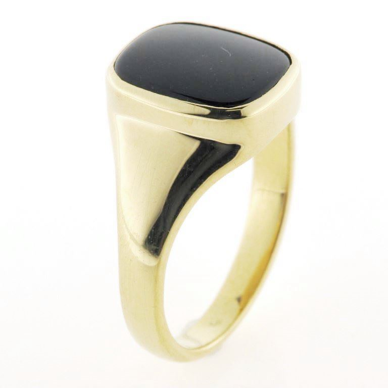 Herrering m. lukket sl. onyx 14*12 mm Priser fra | Pind Design Køb hos pindj.dk