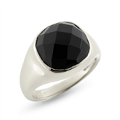 Ring sort spinel sten 11*11 mm. 925s