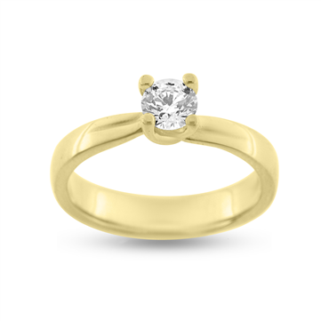Ring solitaire sten 5 mm.