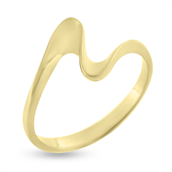 Guldring forskudt guld