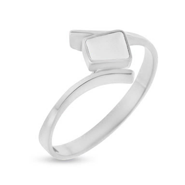 Tand ring i sølv m. 1 tand