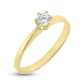 Ring solitaire sten 4 mm.