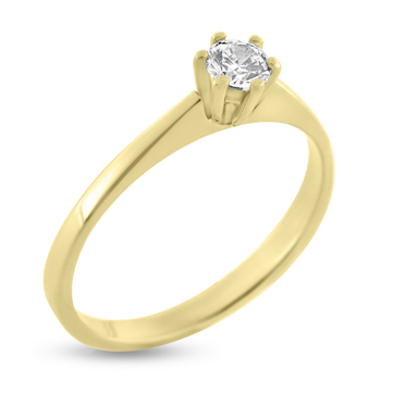 Ring solitaire sten 4 mm.