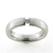 Ring flying diamond, 0,12 w/vs. 925s