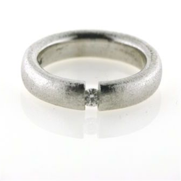 Ring flying diamond, 0,12 w/vs. 925s