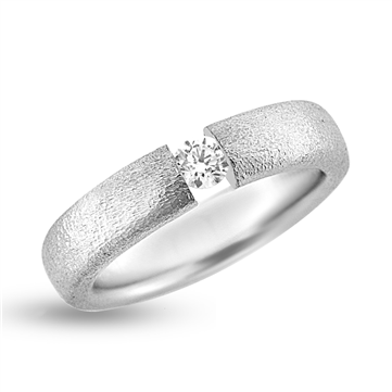 Ring flying diamond, 0,12 w/vs. 14 kt. hvg.