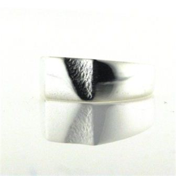 Ring m. plade 925s (7,5*9,5)