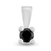 Dream Delux vedhæng m. sort brill. 0,10 ct. i 14 kt. hvg.