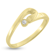 Ring cubic zirkonia guld