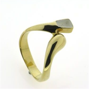 Ring m. 1 tand 8 kt