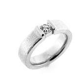 Ring m. syn. sten 4,5 mm.14 kt. hvg.