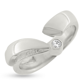 Ring brillant 0,08 w/vs.14 kt. hvidguld