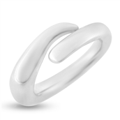 Ring forskudt skinne 14 kt. hvg.