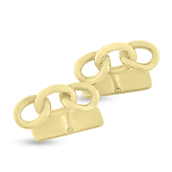 Loge manchetknapper, bred. 22,5 mm. guld