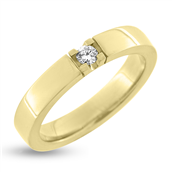 Alliancering m. diamant 1* 0,10 w/vs. i 14 kt.
