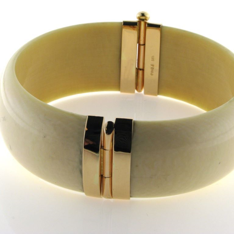 elfenben med fatninger, 14 kt. J. Design - Køb hos pindj.dk