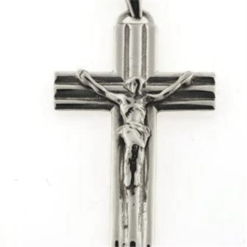 Vedhæng kors med krucifix, 925 s. 20*34 m/m.