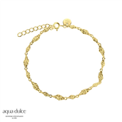 Aqua Dulce Mila armbånd forgyldt sølv (17 + 3 cm)