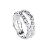 Aqua Dulce Mila ring sølv (str. 50-62)