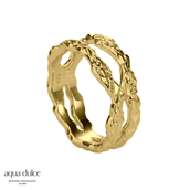 Aqua Dulce Mila ring forgyldt sølv (str. 50-62)