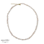 Aqua Dulce Pearl halskæde forgyldt sølv fvp (42 + 3 cm)