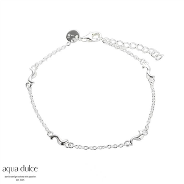 Aqua Dulce Rhumba armbånd sølv (17 + 3 cm)