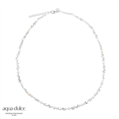 Aqua Dulce Rhumba Pearl Necklace halskæde sølv m. fvp (42 + 4 cm)