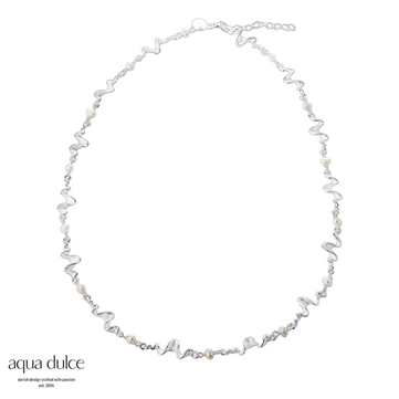 Aqua Dulce Rhumba Choker halskæde sølv m. fvp (39 + 3 cm)