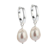 Aqua Dulce Maren Pearl Small øreringe sølv m. fvp