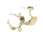 Aqua Dulce Rhumba Hoop øreringe forgyldt sølv (25 mm)
