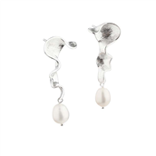 *Aqua Dulce Rhumba Curly øreringe sølv m. fvp