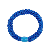 Aqua Dulce Hårelastik - Blå m. blå glimmer + lyseblå luk