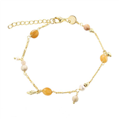 Aqua Dulce Golden armbånd forgyldt sølv m. mix + fvp (17 + 3 cm)