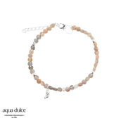 Aqua Dulce Koi Sun armbånd sølv m. perler (17 + 3 cm)