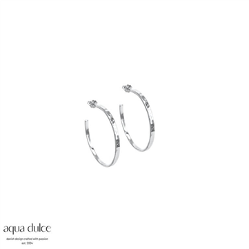 Aqua Dulce Elena øreringe sølv 18mm