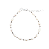 Aqua Dulce Coast Smokey armbånd sølv m. fvp (17 + 3 cm)