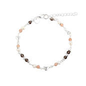 Aqua Dulce Love Me armbånd sølv m. fvp + cz (17 + 3 cm)