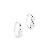 Aqua Dulce Darling Rock Hoops øreringe sølv m. cz