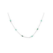 Aqua Dulce Green Garden halskæde sølv m. cz (42 + 4 cm)