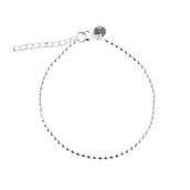 Aqua Dulce Beanie armbånd sølv (17 + 3 cm)