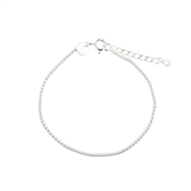 Aqua Dulce Popcorn armbånd sølv (17 + 3 cm)