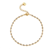 Aqua Dulce Darling Denise armbånd forgyldt sølv m. cz (17 + 3 cm)