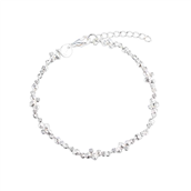 Aqua Dulce Darling Rock armbånd sølv m. cz (17 + 3 cm)