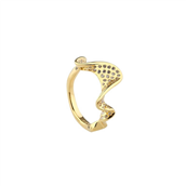 Aqua Dulce Darling Rhumba ring forgyldt sølv m. cz (str. 50-62)