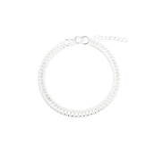 Aqua Dulce Philina armbånd sølv m. cz (17 + 3 cm)