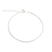 Aqua Dulce Tennis Small armbånd sølv m. cz (17 + 3 cm)