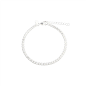 Aqua Dulce Tennis Big armbånd sølv m. cz (17 + 3 cm)
