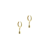 Aqua Dulce Shiny Drop Hoop øreringe forgyldt sølv