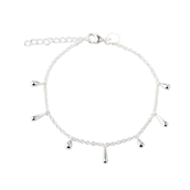 Aqua Dulce Shiny Drop armbånd sølv (17 + 3 cm)