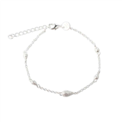Aqua Dulce Cappa armbånd sølv (17 + 3 cm)